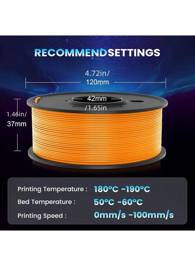 PLA 3D Printer Filament 3 Rolls Bundle Black Gray Red 1.75mm 250G Each - Image 2